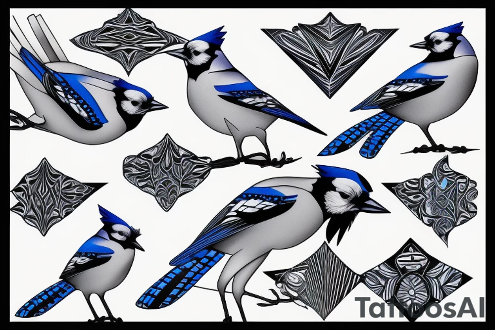 Blue Jay tattoo idea
