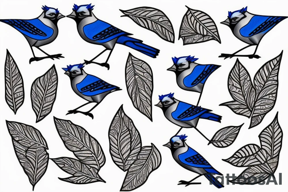 Blue Jay tattoo idea