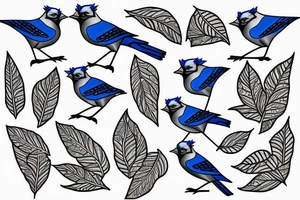 Blue Jay tattoo idea