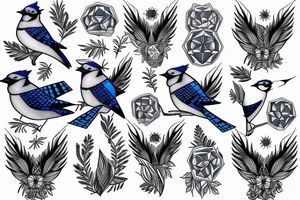 Blue Jay tattoo idea