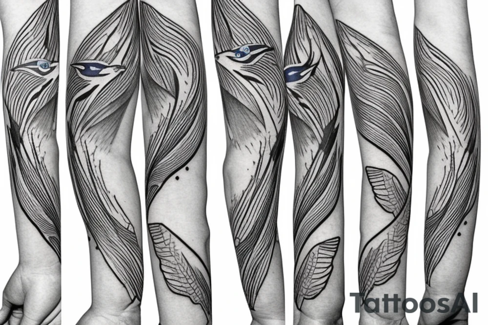 blue jay mixed with lines for forearm abstract tattoo idea blue jay mixed with lines for forearm abstract tattoo idea