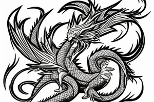 Un tatouage d'un dragon rouge sur le bras tattoo idea