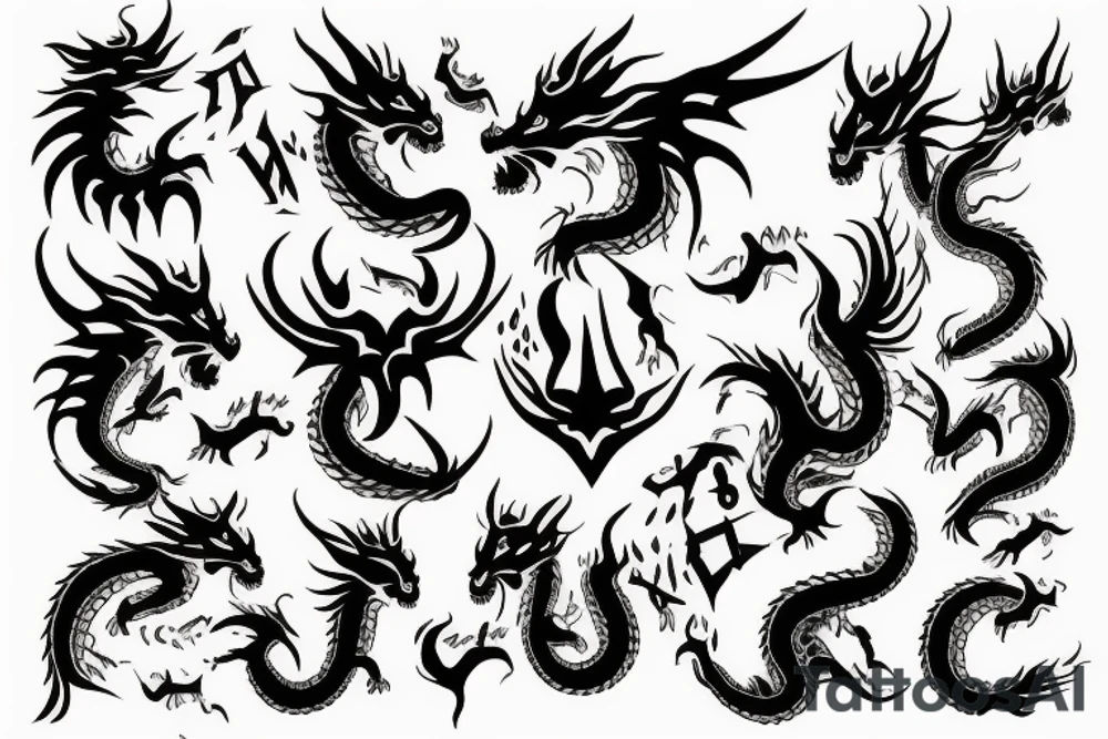 Un tatouage d'un dragon rouge sur le bras tattoo idea