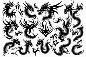 Un tatouage d'un dragon rouge sur le bras tattoo idea
