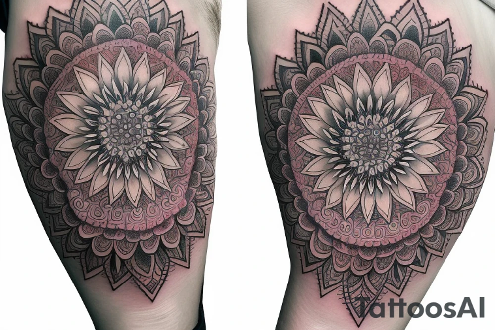 mandala sleeve tattoo idea