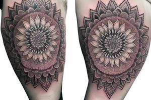 mandala sleeve tattoo idea