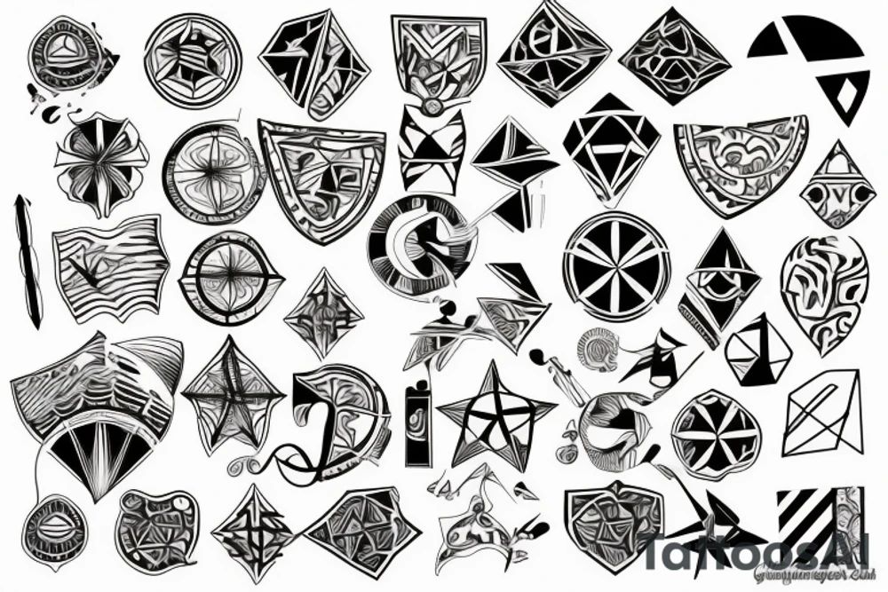 Map of carribean tattoo idea