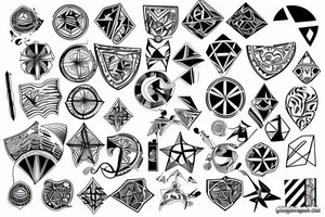 Map of carribean tattoo idea