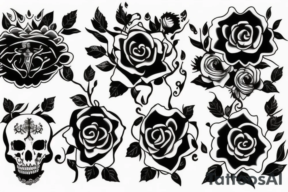 life and death tattoo idea