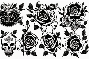 life and death tattoo idea