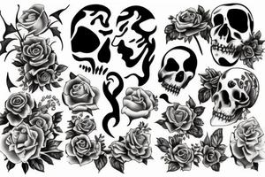 life and death tattoo idea