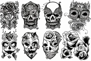 thin facade tattoo idea