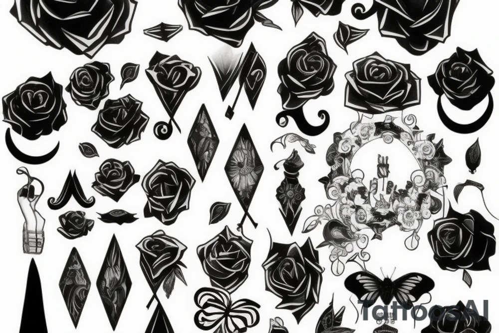 thin facade tattoo idea