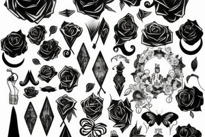 thin facade tattoo idea
