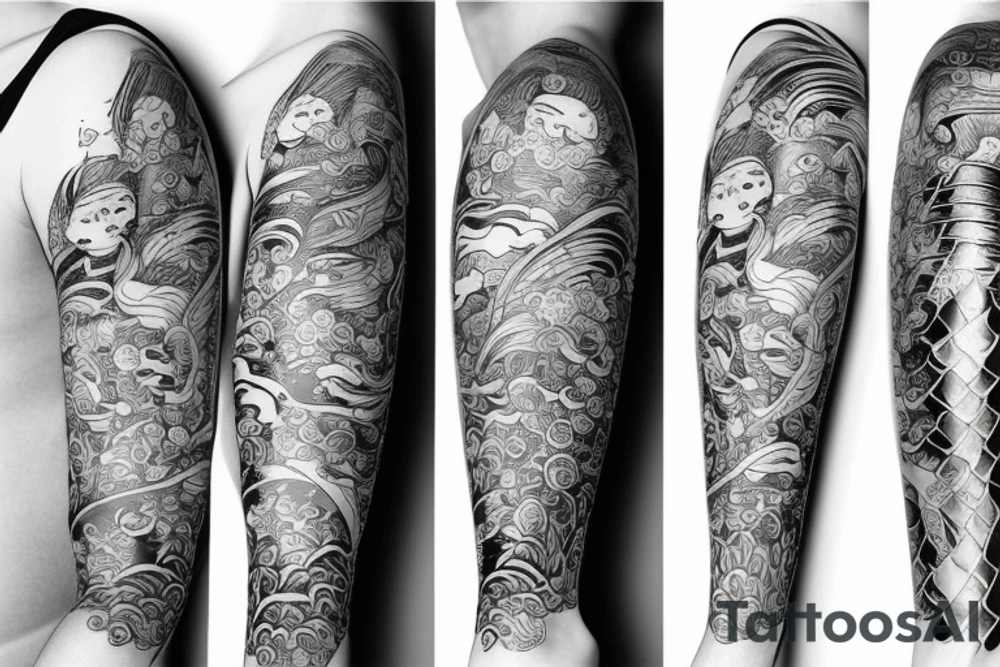 Mermaid tattoo idea