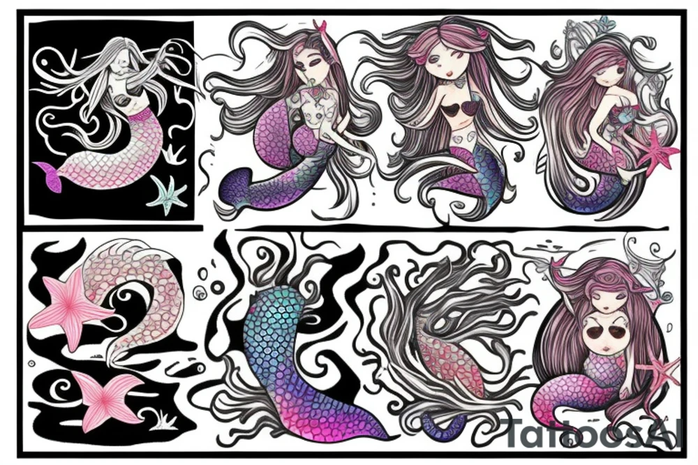 Mermaid tattoo idea