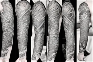 The empress holds  a sword tattoo idea