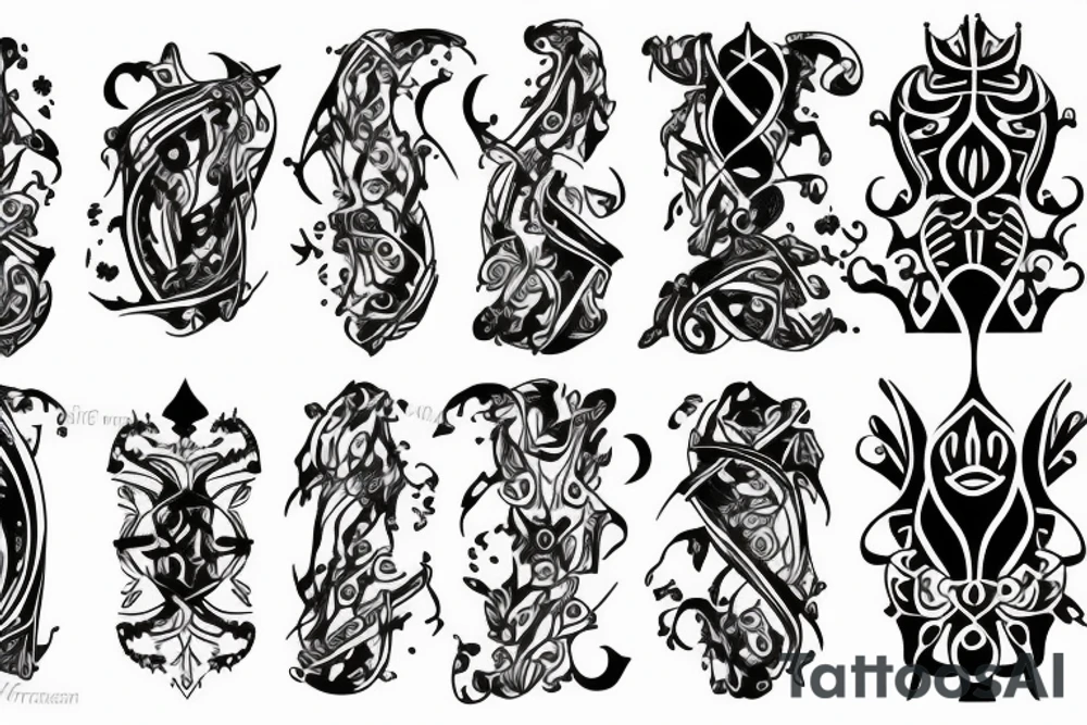 Empress and knight tattoo idea