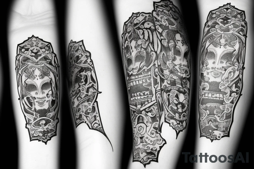 Empress and knight tattoo idea