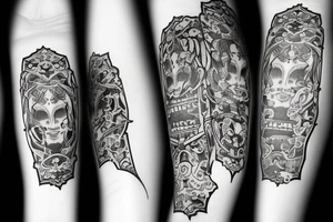 Empress and knight tattoo idea