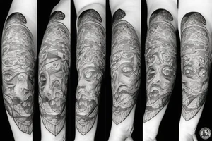 Witch, scales,
sword tattoo idea