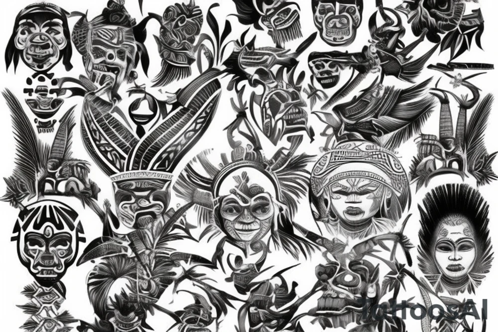 Filipino tribal tattoo idea