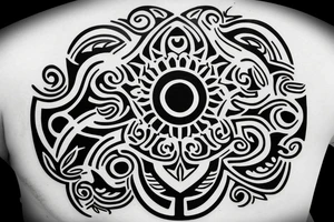 Filipino tribal arm tattoo stencil tattoo idea