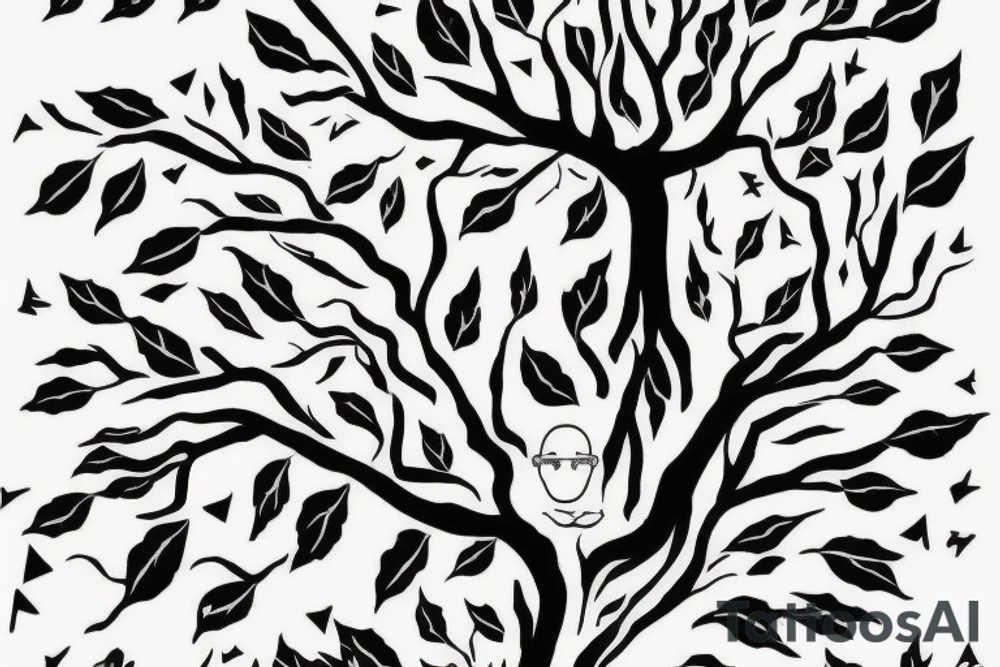 On top of it tenderness grows, freedom grows, light grows
 Its branches were a maze that only I could solve
 And the rebellious wind blows in it
 I don't climb trees anymore, but the tops of my heart are countless
 ?And today, who will call me down? tattoo idea