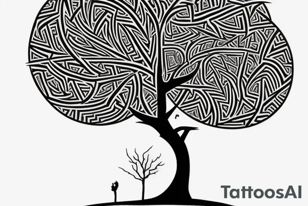 On top of it tenderness grows, freedom grows, light grows
 Its branches were a maze that only I could solve
 And the rebellious wind blows in it
 I don't climb trees anymore, but the tops of my heart are countless
 ?And today, who will call me down? tattoo idea