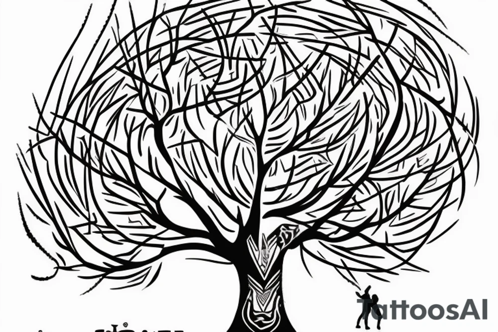 On top of it tenderness grows, freedom grows, light grows
 Its branches were a maze that only I could solve
 And the rebellious wind blows in it
 I don't climb trees anymore, but the tops of my heart are countless
 ?And today, who will call me down? tattoo idea