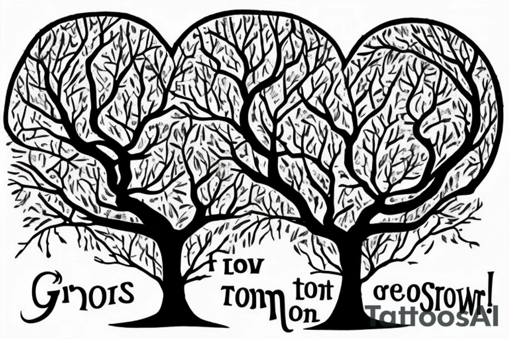 On top of it tenderness grows, freedom grows, light grows
 Its branches were a maze that only I could solve
 And the rebellious wind blows in it
 I don't climb trees anymore, but the tops of my heart are countless
 ?And today, who will call me down? tattoo idea