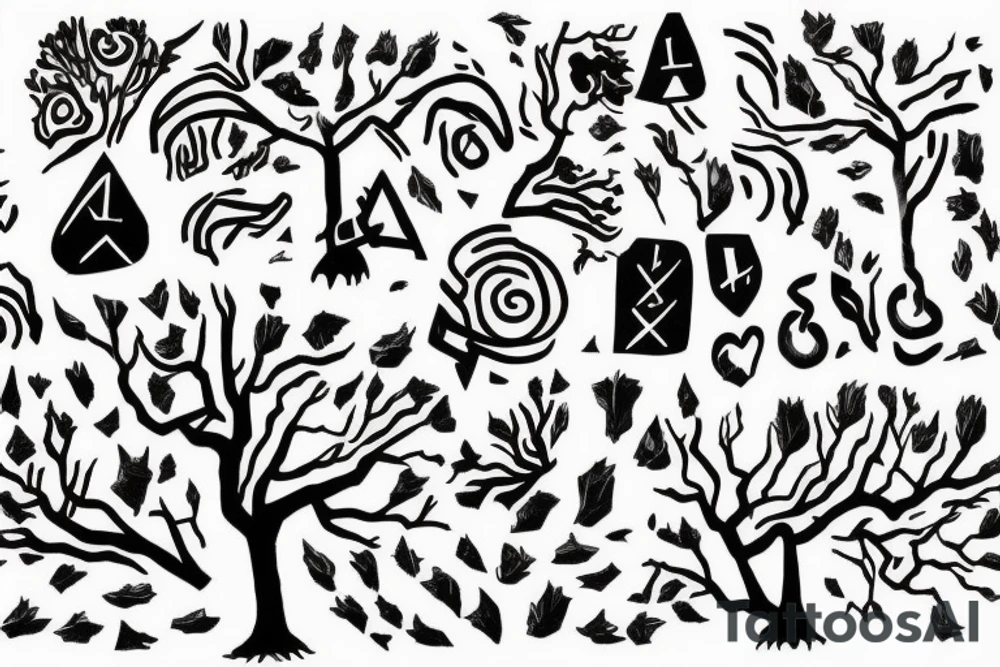 On top of it tenderness grows, freedom grows, light grows
 Its branches were a maze that only I could solve
 And the rebellious wind blows in it
 I don't climb trees anymore, but the tops of my heart are countless
 ?And today, who will call me down? tattoo idea