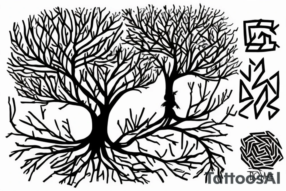On top of it tenderness grows, freedom grows, light grows
 Its branches were a maze that only I could solve
 And the rebellious wind blows in it
 I don't climb trees anymore, but the tops of my heart are countless
 ?And today, who will call me down? tattoo idea