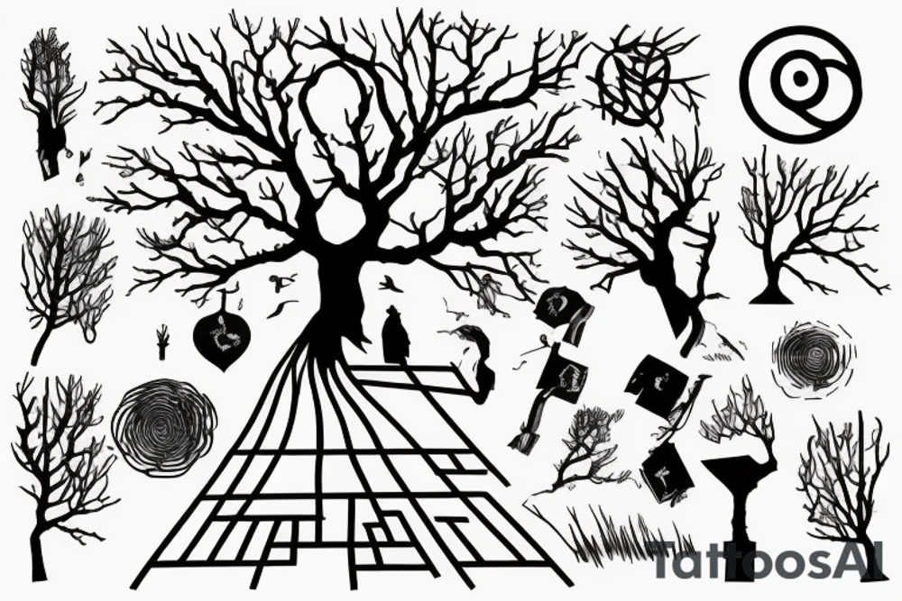 On top of it tenderness grows, freedom grows, light grows
 Its branches were a maze that only I could solve
 And the rebellious wind blows in it
 I don't climb trees anymore, but the tops of my heart are countless
 ?And today, who will call me down? tattoo idea