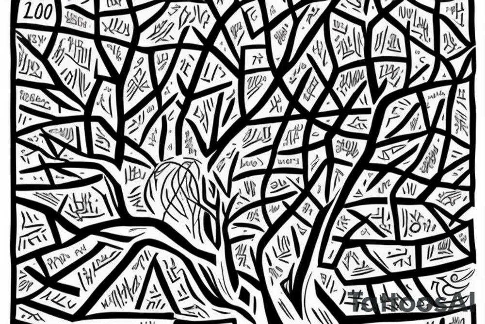 On top of it tenderness grows, freedom grows, light grows
 Its branches were a maze that only I could solve
 And the rebellious wind blows in it
 I don't climb trees anymore, but the tops of my heart are countless
 ?And today, who will call me down? tattoo idea