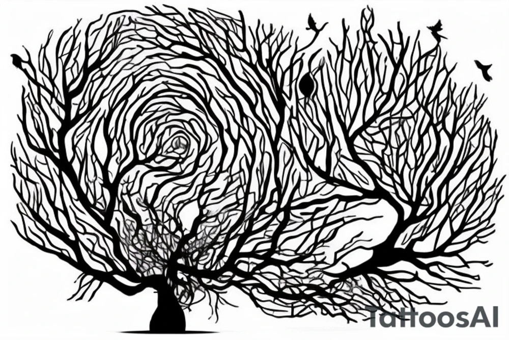 On top of it tenderness grows, freedom grows, light grows
 Its branches were a maze that only I could solve
 And the rebellious wind blows in it
 I don't climb trees anymore, but the tops of my heart are countless
 ?And today, who will call me down? tattoo idea