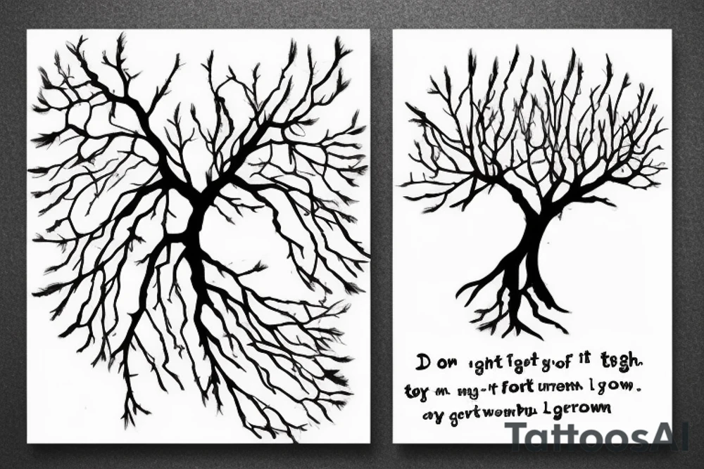 On top of it tenderness grows, freedom grows, light grows
 Its branches were a maze that only I could solve
 And the rebellious wind blows in it
 I don't climb trees anymore, but the tops of my heart are countless
 ?And today, who will call me down? tattoo idea