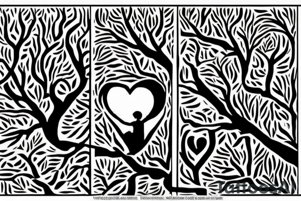 On top of it tenderness grows, freedom grows, light grows
 Its branches were a maze that only I could solve
 And the rebellious wind blows in it
 I don't climb trees anymore, but the tops of my heart are countless
 ?And today, who will call me down? tattoo idea