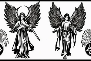angel of justice guarding the gate tattoo idea