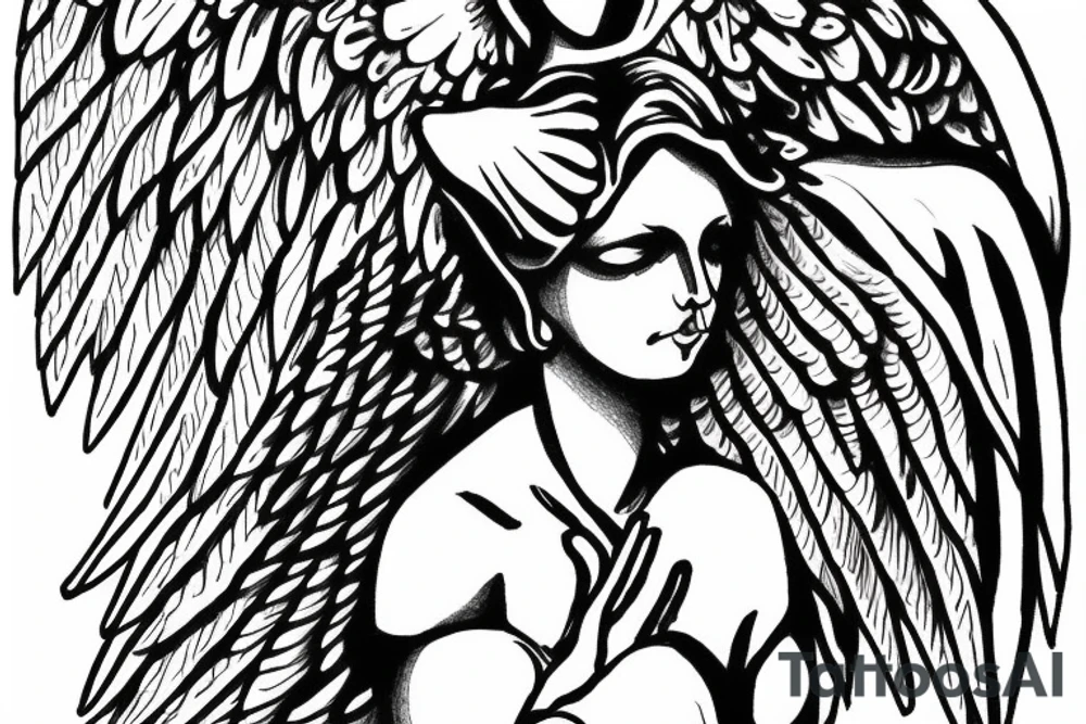 angel of justice guarding the gate tattoo idea