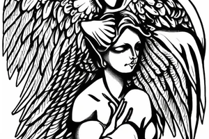 angel of justice guarding the gate tattoo idea