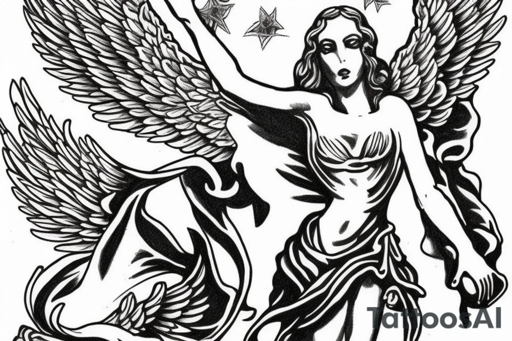 angel of justice guarding the gate tattoo idea