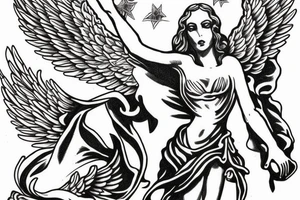angel of justice guarding the gate tattoo idea