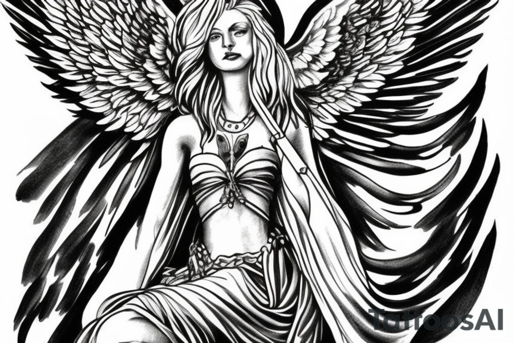 angel of justice guarding the gate tattoo idea angel of justice guarding the gate tattoo idea
