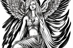 angel of justice guarding the gate tattoo idea