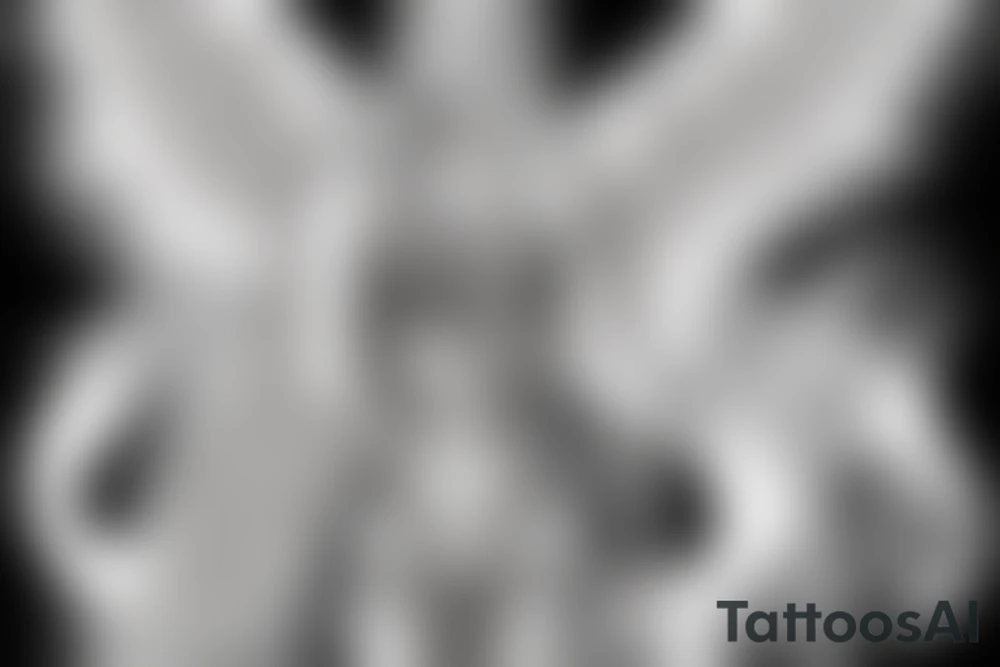 Angel guarding heaven tattoo idea