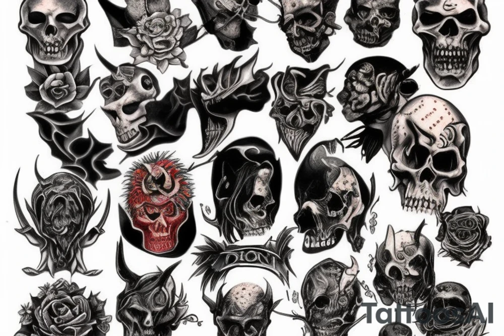 demon of sin tattoo idea