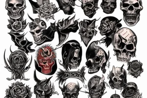 demon of sin tattoo idea