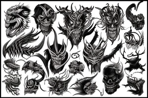 demon of sin tattoo idea