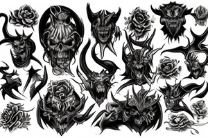 demon of sin tattoo idea